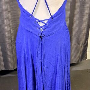 Lulu's Blue Backless Dress